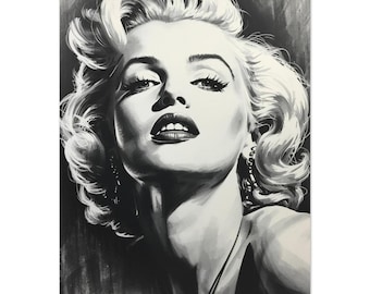 Marilyn Monroe Premium Poster – Iconic Cultural Icon Portrait, Heavyweight Matte Art Print, Vintage Hollywood Glamour Wall Art