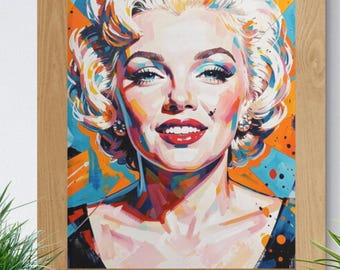 Marilyn Monroe Poster - Graffiti Style Pop Art Design - Home Decor - Pop Art - Easter Gift Idea for Fans