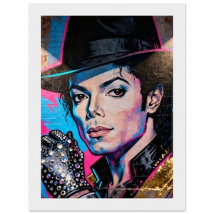 Ingelijste pop-art poster van Michael Jackson, moderne wanddecoratie, cadeau voor muzieklegende en beroemdheid, print voor thuis