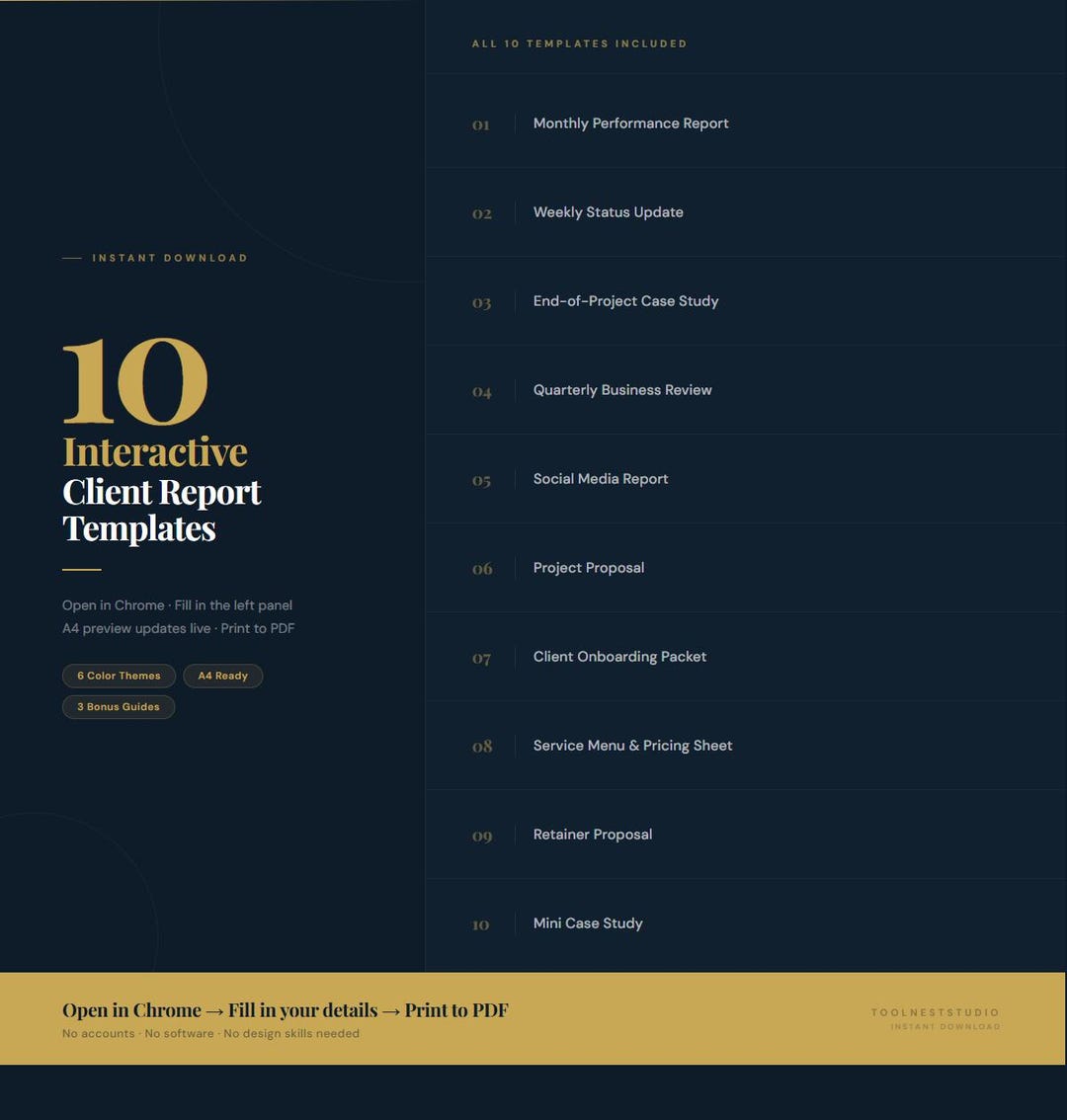 10 Interactive Client Report Templates | Monthly, Proposal, Case Study ...