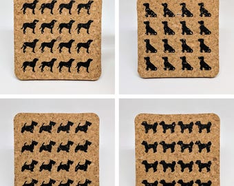 Good Dogs - Cork Coasters - Set of 4
