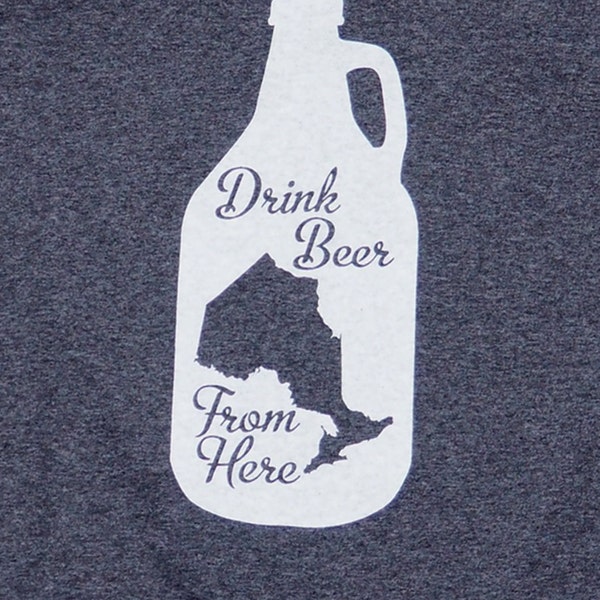 SALE! Drink Beer From Ontario t-shirt - Heather Charcoal