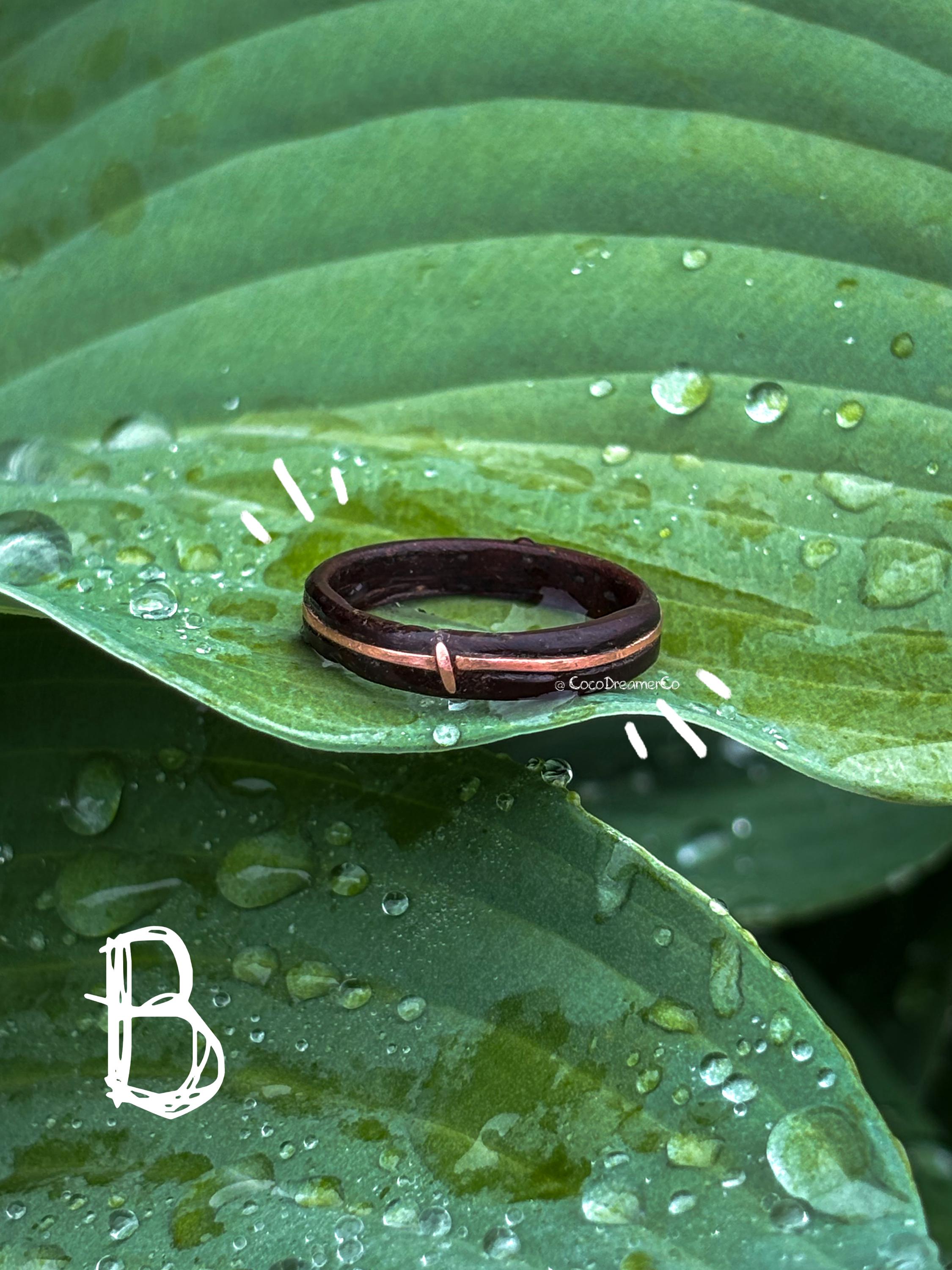 Coconut Rings Coconut Ring | Nature Inspired Ring | Natural Coconut Ring - Etsy