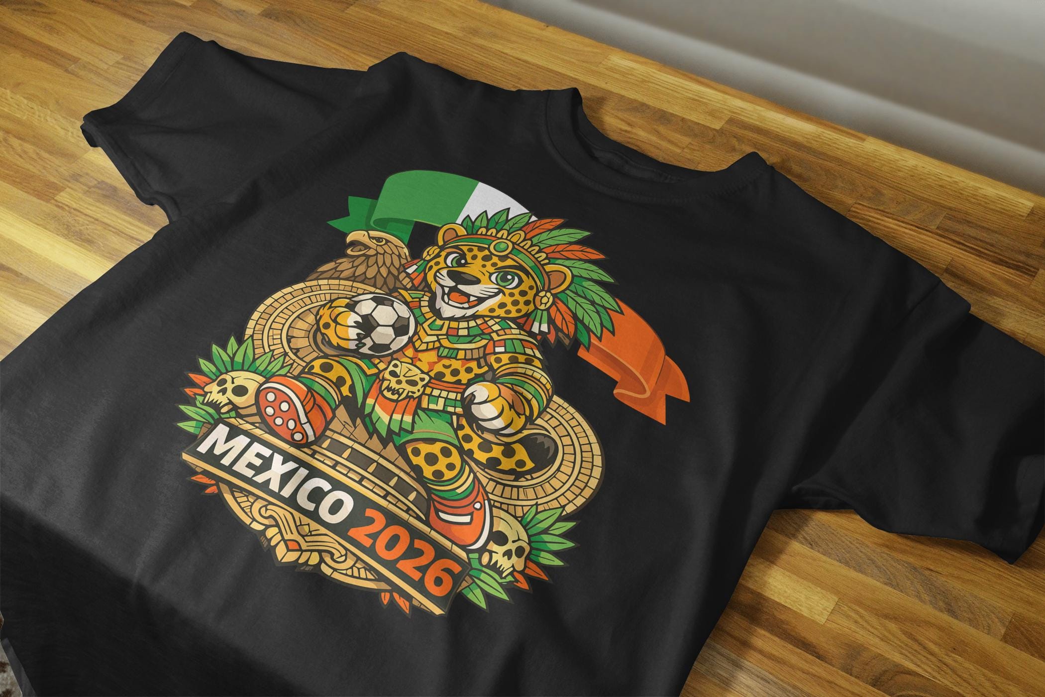 Mexico 2026 World Cup PNG Bundle | Jaguar Zayu Soccer Mascot