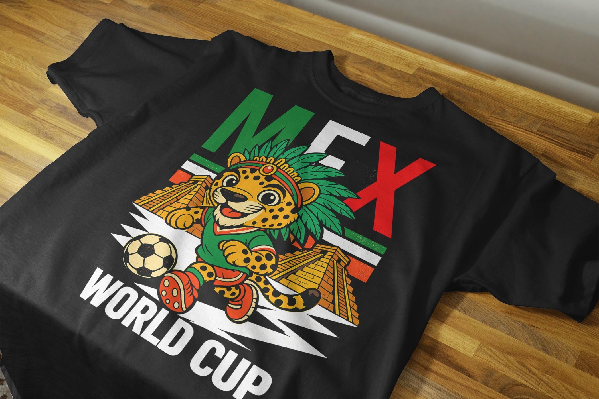 Mexico 2026 World Cup PNG Bundle | Jaguar Zayu Soccer Mascot