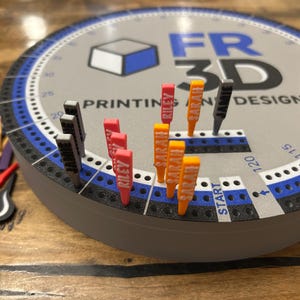 Custom Name Crib Board Pegs – 3D Printed Personalized Cribbage Pegs – Set of 4 – Replacement Pegs – Custom Board Game Pieces