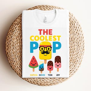 Der coolste Pop SVG, lustiges Papa-Shirt Design, Retro Vatertag PNG, digitaler Download, Cricut-Datei, Sublimationsdesign für Papa