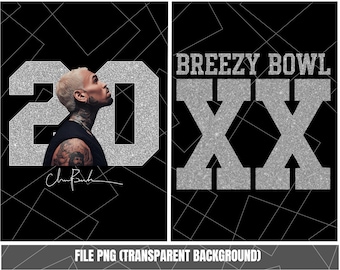 Chris Brown Breezy Bowl PNG: Fan Art Digital Download