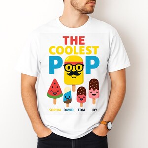 The Coolest Pop SVG, Funny Dad Shirt Design, Retro Father’s Day PNG, Digital Download, Cricut File, Sublimation Design for Dad