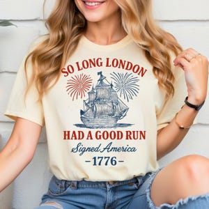 So Long London 4 juli png SVG, T-shirt Comfort Colors USA, design vintage Independence Day, nieuw cadeau, nummer