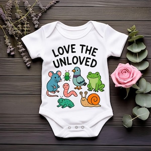 J'adore les cliparts animaux mignons non-aimés pour les enfants – drôle de grenouille rat escargot ver scarabée Pigeon Design PNG SVG, art de citation sain pour les enfants