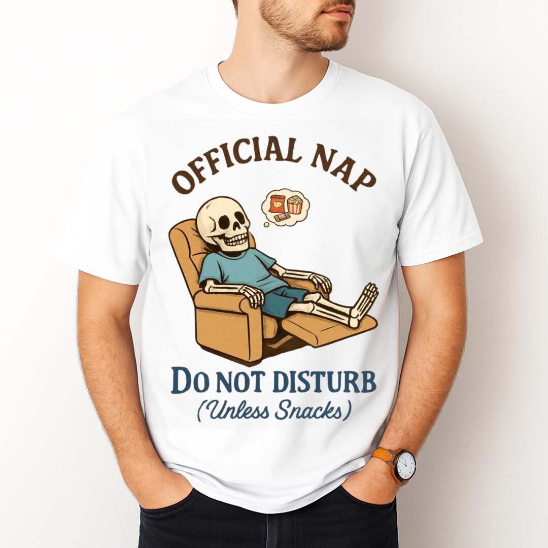 Official Nap Skeleton PNG, Funny Do Not Disturb Unless Snacks Clipart ...