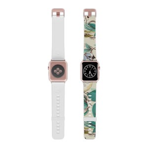 Uhrenarmband Blumenmuster: Thermo-Elastoper, schweißfreies Design
