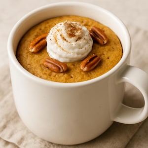 Keto Pumpkin Spice Mug Cake Recipe | Low Carb, Gluten-Free Fall Dessert | Instant Digital Download