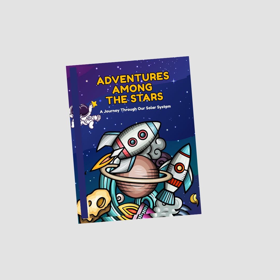 Solar Recordslabel Adventures In Solar System Storybook: Kids Space Adventure, Ages 4-8 (printable PDF ...