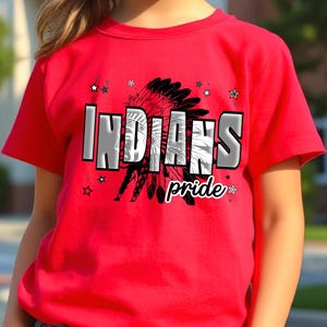 Custom Indians Pride T-Shirt: School Spirit Gameday Apparel