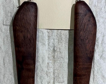 Custom Black Walnut Wood Earrings – Handcrafted, Sustainably Sourced, One of a Kind