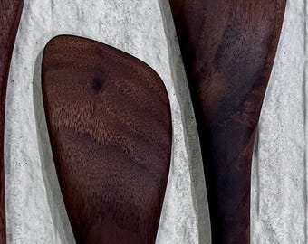 Hand-Shaped Wooden Spatula (Walnut)