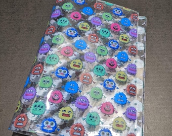 A5 Jelly Clear omslag |  Transparante tijdschriftomslag | Hobonichi | Leuchtturm |  Stalogie | Midori-planners | A5 Neef | Ontwerp met schattige monsters