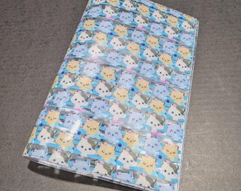 Couverture transparente gelée A5 |  Couverture transparente de journal | Hobonichi | Leuchtturm |  Stalogie | Agendas Midori | A5 cousine | Conception de chatons