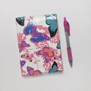 Jelly Clear Cover |  Transparent Journal Cover | Hobonichi | Leuchtturm |  Stalogy | Midori Planners | A6 Size | Butterflies Design