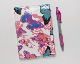 Jelly Clear Cover |  Transparent Journal Cover | Hobonichi | Leuchtturm |  Stalogy | Midori Planners | A6 Size | Butterflies Design