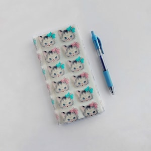 Jelly Clear Cover |  Transparent Journal Cover | Hobonichi | Weeks | Mega Weeks | Kitty Cat Design