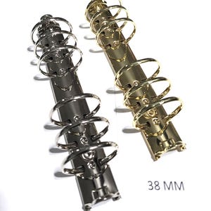 Persönliche Größe | 38MM | 6 Ringbuch Mechanik Ersatz Kit für Planer