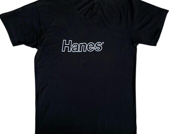Vintage Hanes Spellout Tshirt Single Stitch