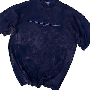 Vintage Nike Centre Embroidery Tshirt Tiedye