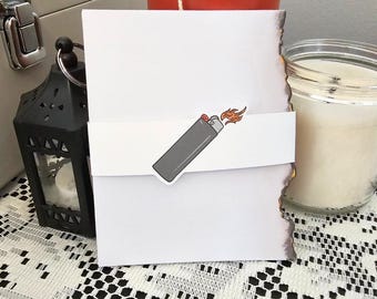 Let it Burn Ember Edge Notepad