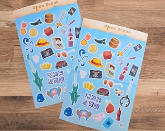 Straw Hat Pirates Sticker Sheets 1 Piece