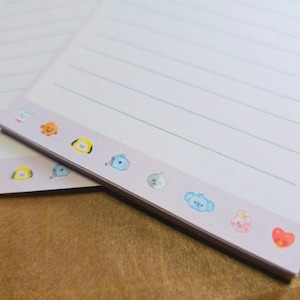 BT21 BTS Kpop Weekly Planner Journaling Notepad