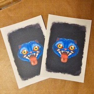 Kpop Demon Hunter Derpy Tiger Painted Print 4x6
