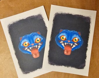 Kpop Demon Hunter Derpy Tiger Painted Print 4x6