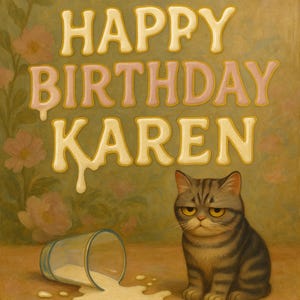 Grumpy Cat Birthday Card | Funny Digital Greeting | Printable Happy Birthday Card | Cat Lover Gift