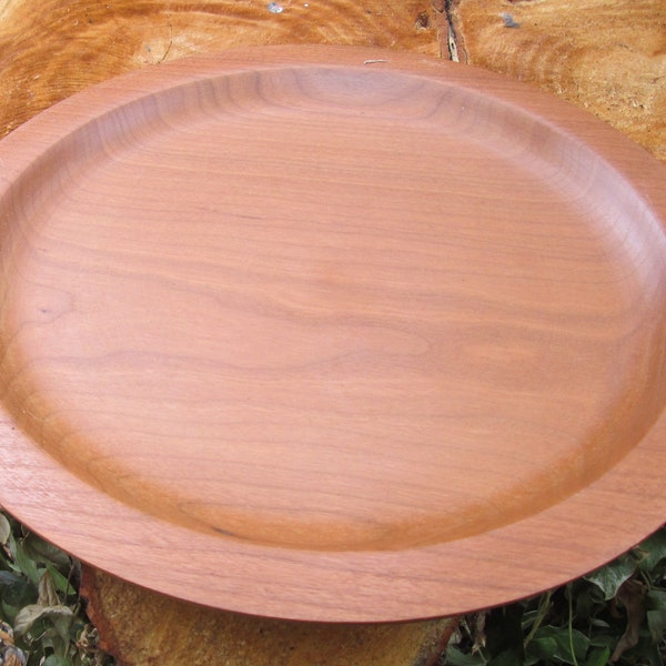 Hand Turned Wood Plate Etsy