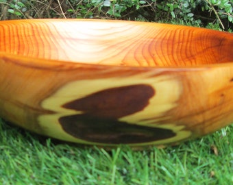 Hand Turned English Yew Wood Offering Bowl - Dish