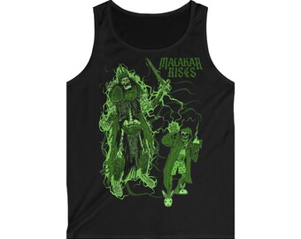 Men's Malakar Rises Graphic Tank Top, Spooky Summer Top, Unisex Costume Party Shirt, Festival Wear, Horror Lover Gift