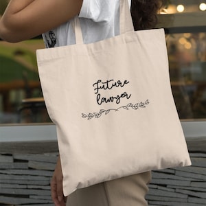 Gift for Future Lawyers, Law Student Gift, Law Student Grad Gift, Criminal Justice Degree Grad Gift, Lawyer Tote Bag, Lawyer Shoulder Bag