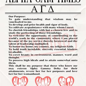 Alpha Gamma Times Poster