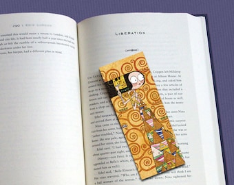 Original Nextlola&#39;s illustrated bookmark inspired by Klimt&#39;s Tree of Life