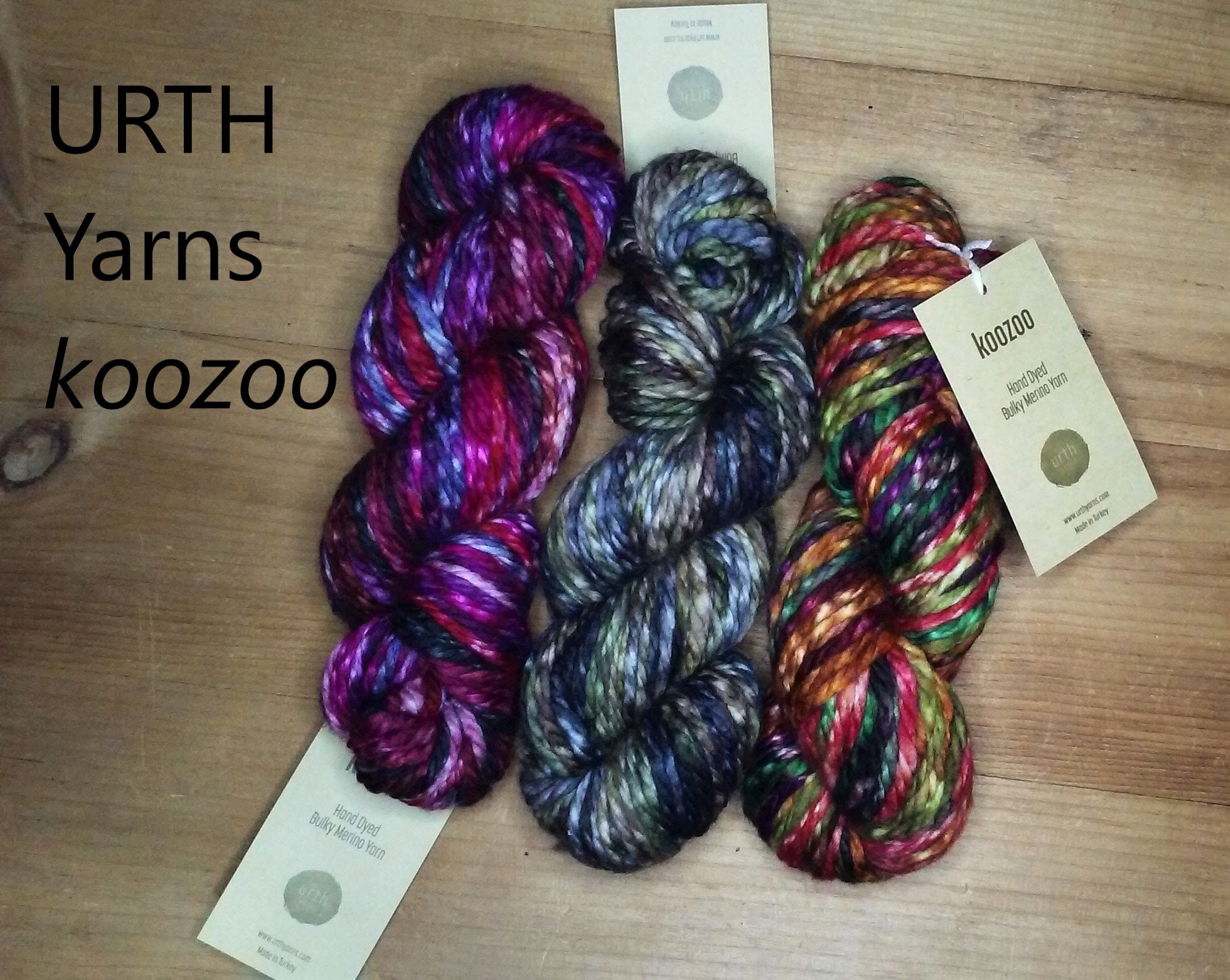 Urth Yarns Koozoo Hand Dyed Bulky Merino Yarn -  Portugal