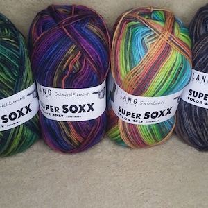 LANG Yarns- Super Soxx color 4ply Superwash