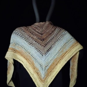 Scarf/Shawl Handknit and inspired by Liz K.