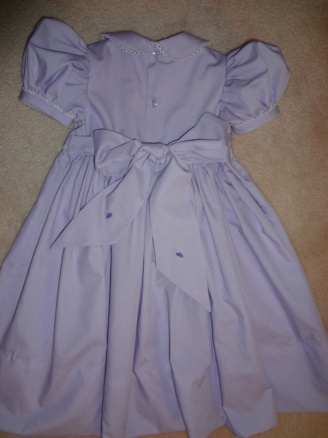 Lovely Lavender Smocked Dress - Etsy Canada