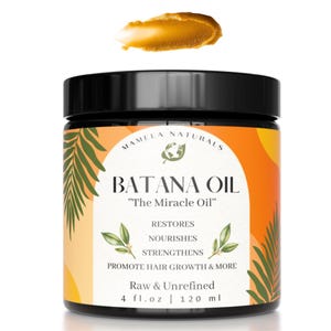Huile de batana 100 % naturelle de Mamela Naturals 4 oz - Fabriqué au Honduras
