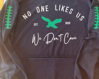 Custom unisex Eagles, football, NFL themed long-sleeve shirt