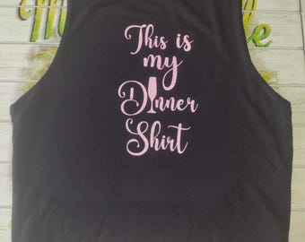 A Personalized Dinner shirt, any color, size, sleeve length, great for dates, cruises and vacations