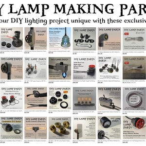 1/2" Black Iron 90º Street Elbow with 75W Candelabra E12 Socket for Steampunk Industrial Pipe Lighting DIY Lamp Parts 125VAC Hardwired image 12